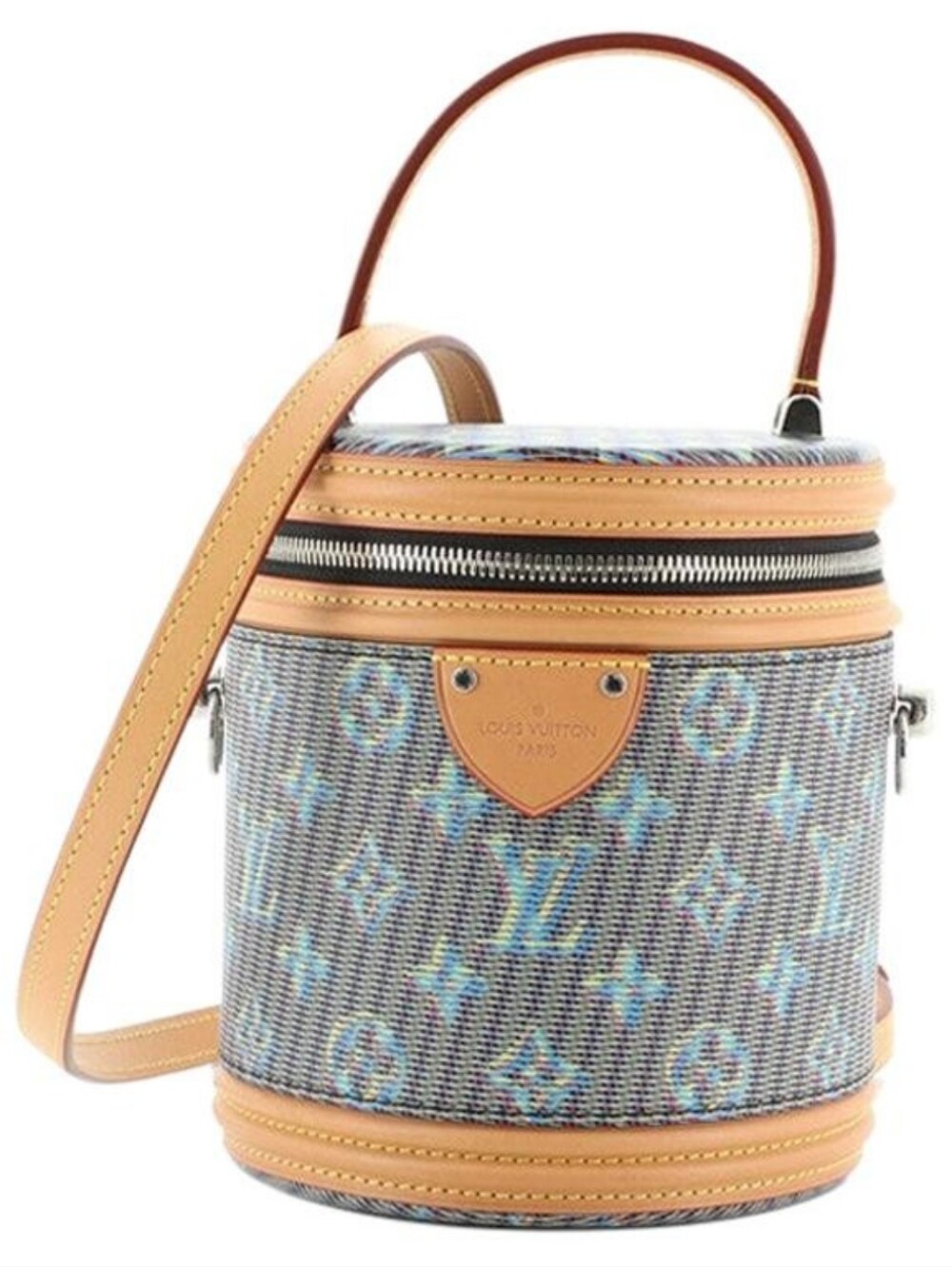 LiKE NEW!!! Rare! Louis Vuitton Cannes Bag in Damier Monogram Blue LV Pop Canvas - Picture 8 of 16